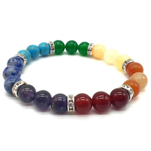Bracciale elastico 7 chakra 8mm