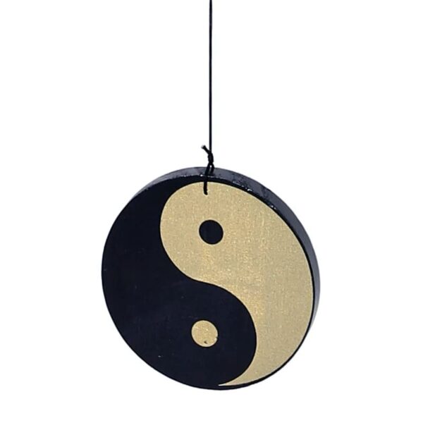 Campana a vento yin yang 5 canne 35cm - immagine 2